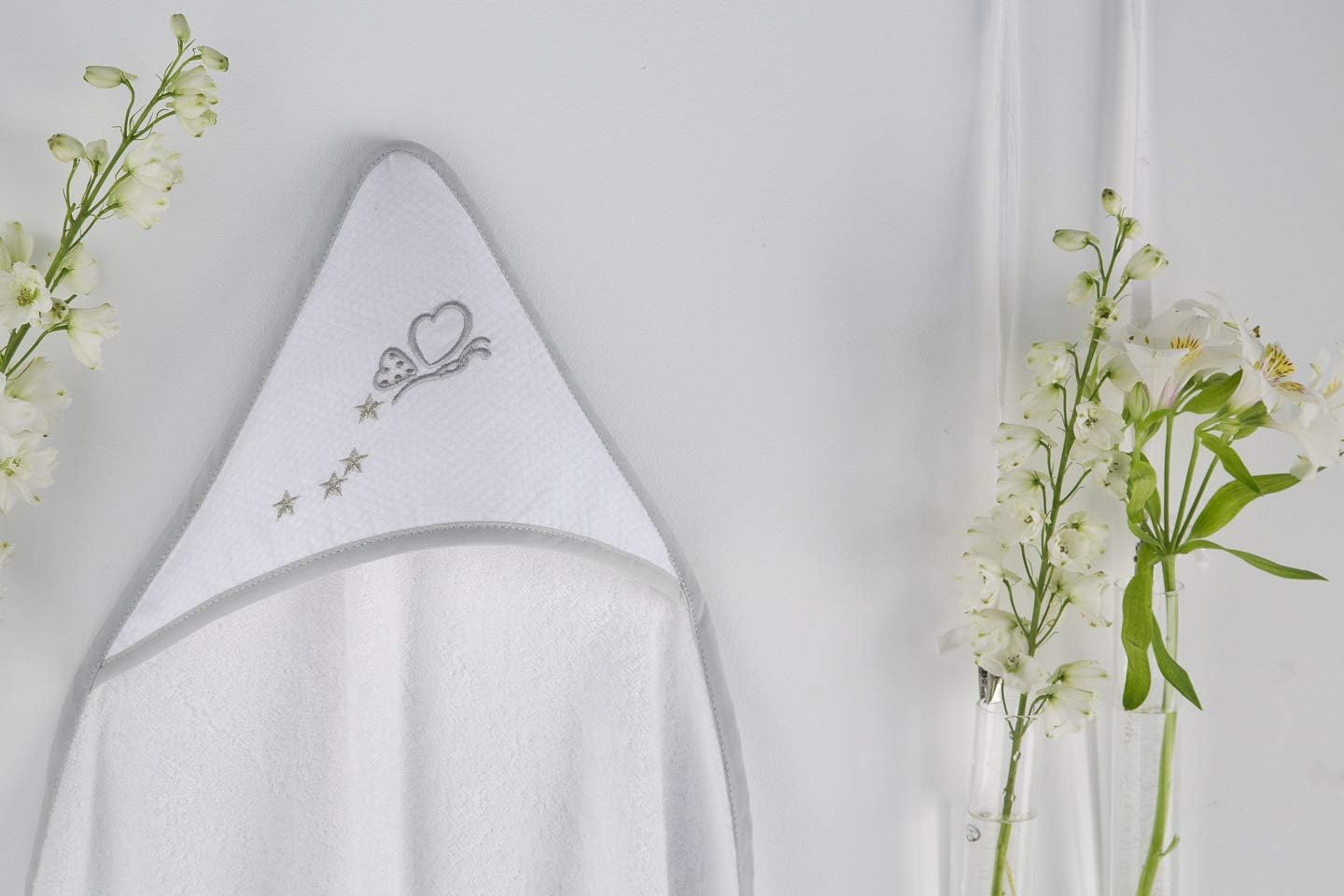 Capa de baño Mariposa para bebé. Algodón 100%