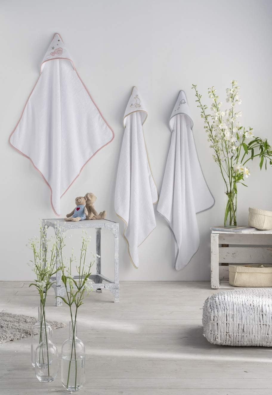 Capa de baño Mariposa para bebé. Algodón 100%