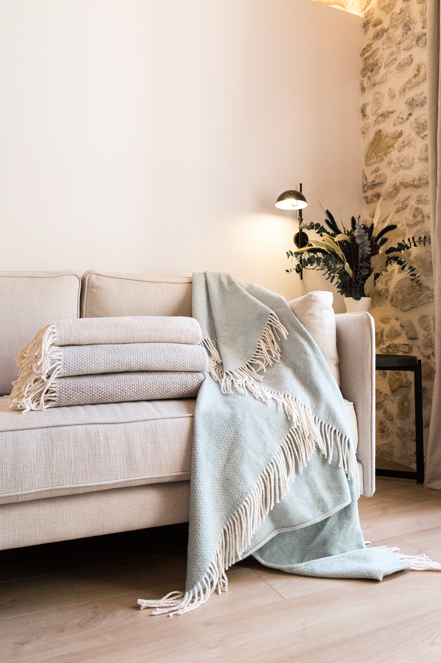 MANTA JACQUARD FLECOS. Lisse